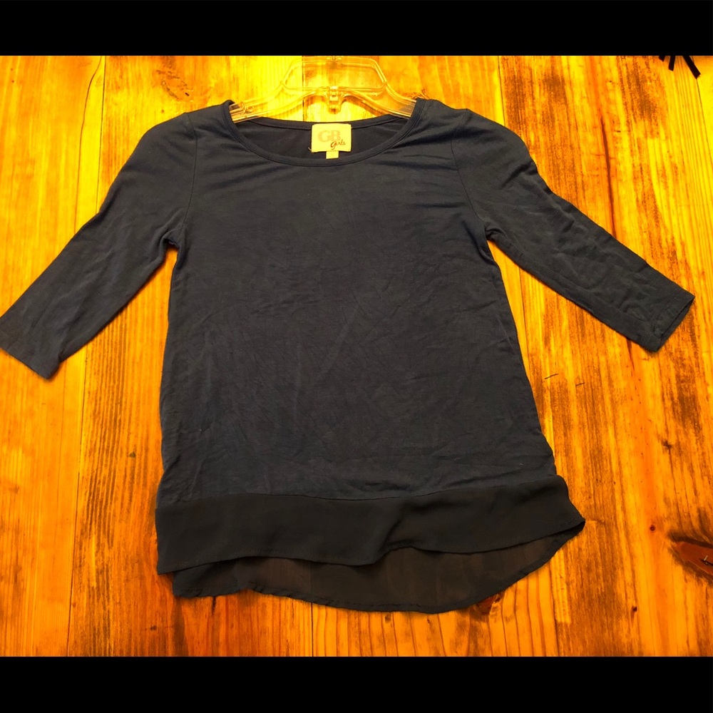 GB Girls Blue Top, Size Small